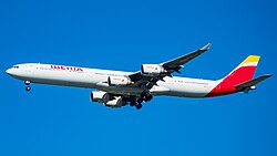 Avión Airbus A340-600 de Iberia