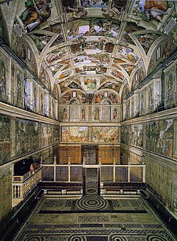 Frescos de la Capilla Sixtina en el Vaticano
