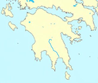 Paisaje del río Eurotas en las proximidades de Esparta