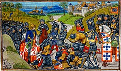 Representación de la Batalla de Aljubarrota