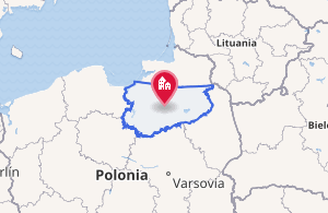 Mapa de ubicación en Polonia