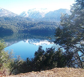 Vista panorámica del Lago Villarino