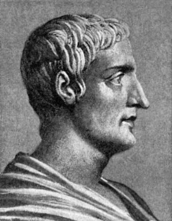 Retrato histórico de Tácito, autor del célebre tratado romano titulado Germania