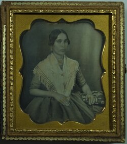 Retrato al daguerrotipo de Lucrecia Guerrero Uribe