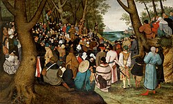 Copia de la pintura realizada por Pieter Brueghel el Joven entre 1601 y 1604.