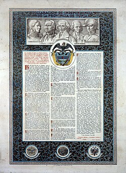 Documento histórico de independencia