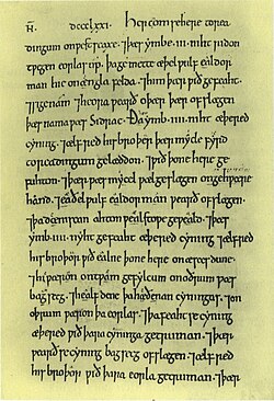 Página del manuscrito Abingdon II