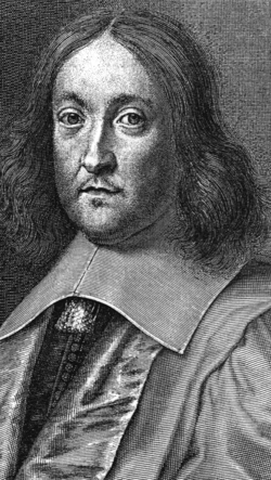 Grabado antiguo de Pierre de Fermat