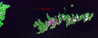 Mapa general de ubicación de la Isla de los Estados