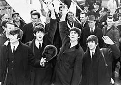 The Beatles en una sesión de grabación