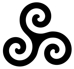 Símbolo gráfico de la triple espiral