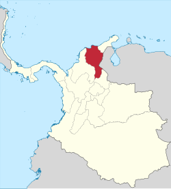 Mapa histórico de la Provincia de Santa Marta