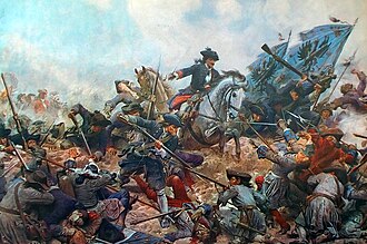 La carga del príncipe de Anhalt en el Zeughaus de Berlín