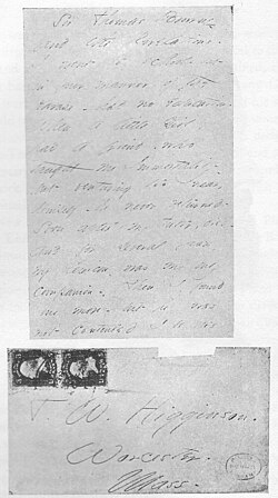 Manuscrito de Emily Dickinson
