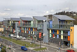 Paneles solares sobre tejados en Friburgo
