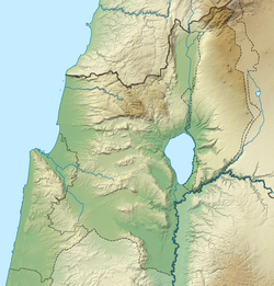 Mapa de ubicación de Tiberíades en el norte de Israel