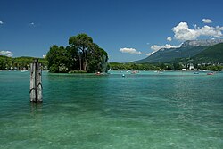 Vista panorámica del Lago de Annecy