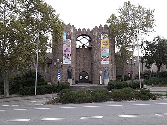 Vista general del recinto del Pueblo Español de Barcelona