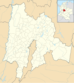 Mapa de localización de Zipaquirá en Cundinamarca