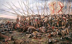 Óleo sobre la batalla de Rocroi por Augusto Ferrer-Dalmau