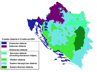Mapa geolingüístico del croata