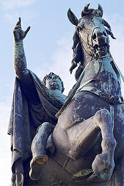 Escultura ecuestre The Copper Horse en honor al rey Jorge III