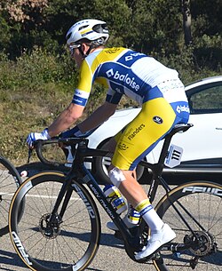 Jenno Berckmoes en una competición ciclista