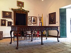 Mesa donde se celebró la Promulgación de la Constitución