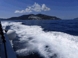 Trayecto marítimo entre las islas de Lípari y Panarea