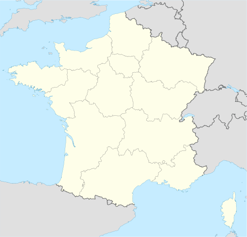 Mapa de distribución de los equipos de la Ligue 1