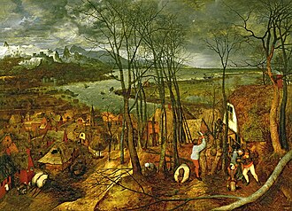 Pintura al óleo Día triste de Pieter Brueghel el Viejo