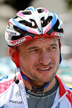 Retrato del ciclista Serguéi Ivanov