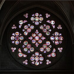 Detalle del rosetón de la catedral