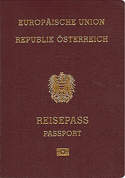 Pasaporte biométrico austríaco