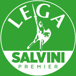 Logo y datos institucionales de la Liga por Salvini Premier