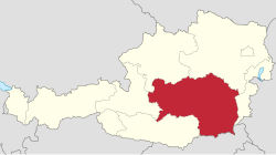 Detalle geográfico del área de Liezen
