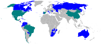 Mapa que muestra la presencia global de Parmalat.