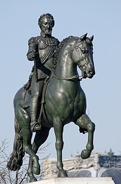 Estatua de Enrique IV en el Pont Neuf