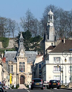 Paisaje urbano en Château-Thierry