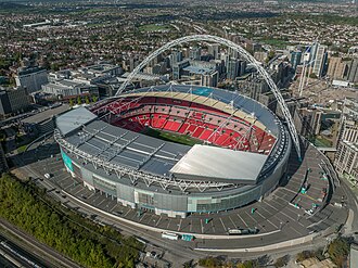 Vista exterior del Estadio de Wembley