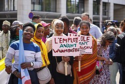 Inmigrantes y descendientes africanos en Marsella, Francia.