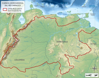 Esquema cartográfico del curso fluvial