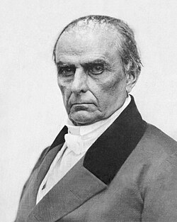 Daniel Webster, destacado líder político de los Whigs y defensor de la moderación y el orden institucional.