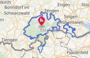 Mapa de localización del cantón en Suiza