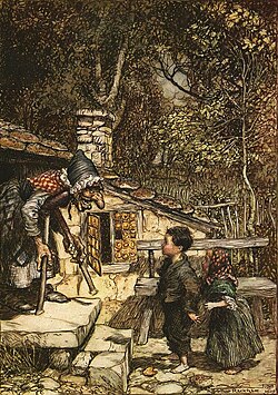 Ilustración de Hansel y Gretel