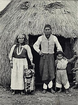 Familia mapuche fotografiada en 1908