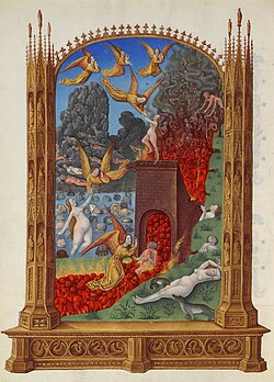 Representación artística del Purgatorio.