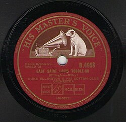 Disco con la grabación East St. Louis Toodle-Oo de 1927