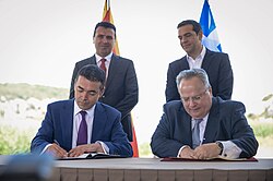 Firma del Acuerdo de Prespa