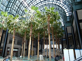 Interior del Winter Garden Atrium en Battery Park, Nueva York